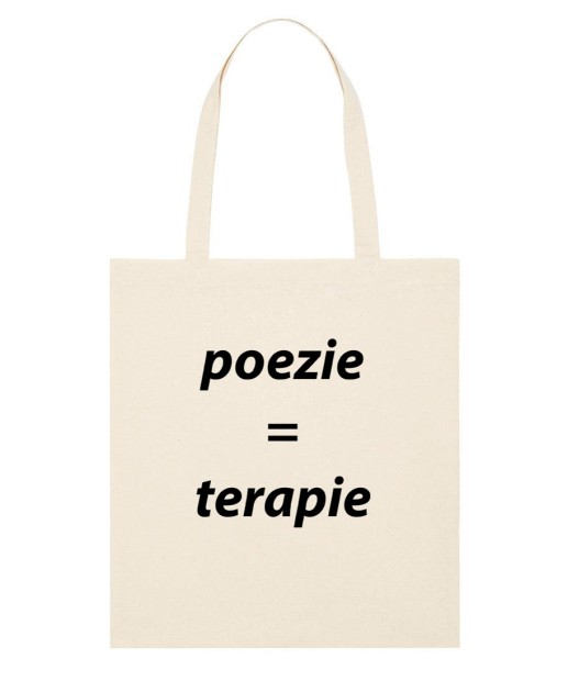 Philosophical tote bag “Poezie = terapie”