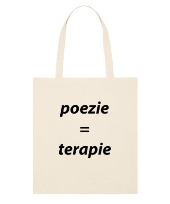 Philosophical tote bag “Poezie = terapie”