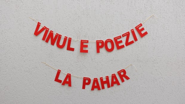 Garland ”Vinul e poezie la pahar”