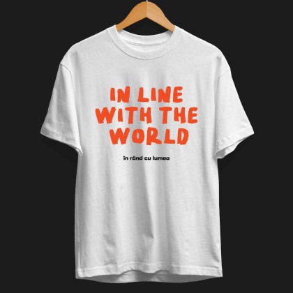 Tshirt "In line with the world"