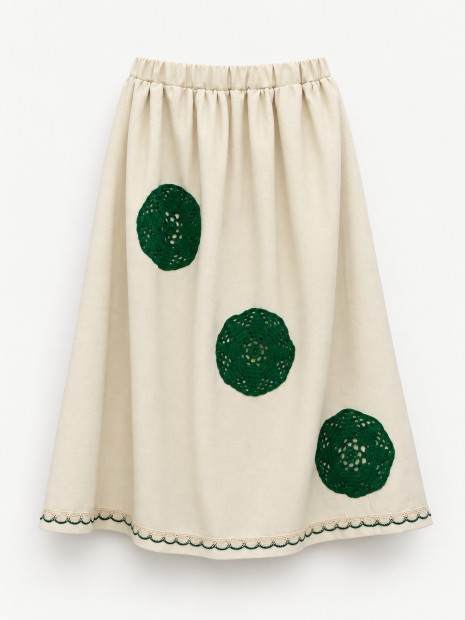 The Skirt with Three Green Moons