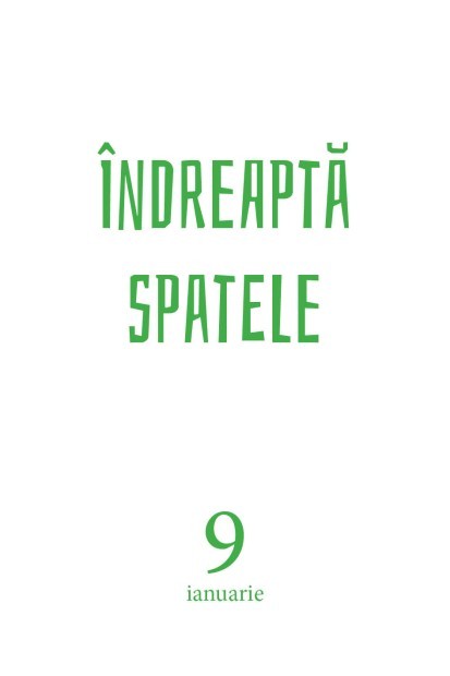 Calendar „Cai verzi pe pereți”